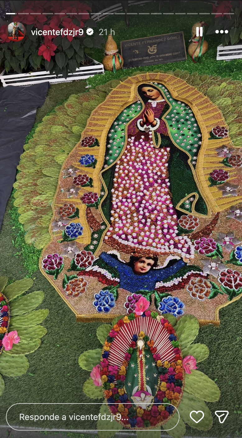 Así luce la tumba de Vicente Fernández 2025